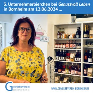 3. Unternehmerbierchen bei Genussvoll Leben in Bornheim am 12.06.2024